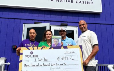 First Light Casino Guests Turn Unused Vouchers into More Than $6,000 for Local Causes